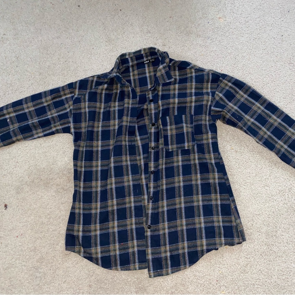 Navy Blue flannel